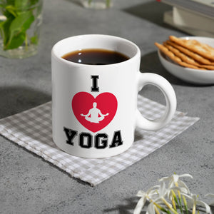 I love Yoga Kaffeebecher für Yogalehrer