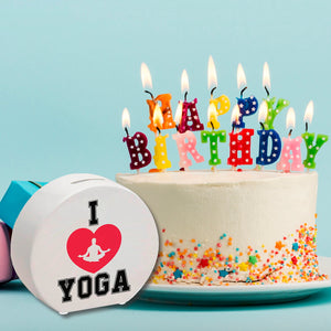 I love Yoga Spardose für Yogalehrer