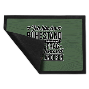 Rente Fußmatte in 35x50 cm mit Spruch für Rentner Ich bin im Ruhestand hau ab