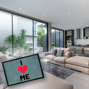 I love me Herz Fußmatte in 35x50 cm für Selbstverliebte
