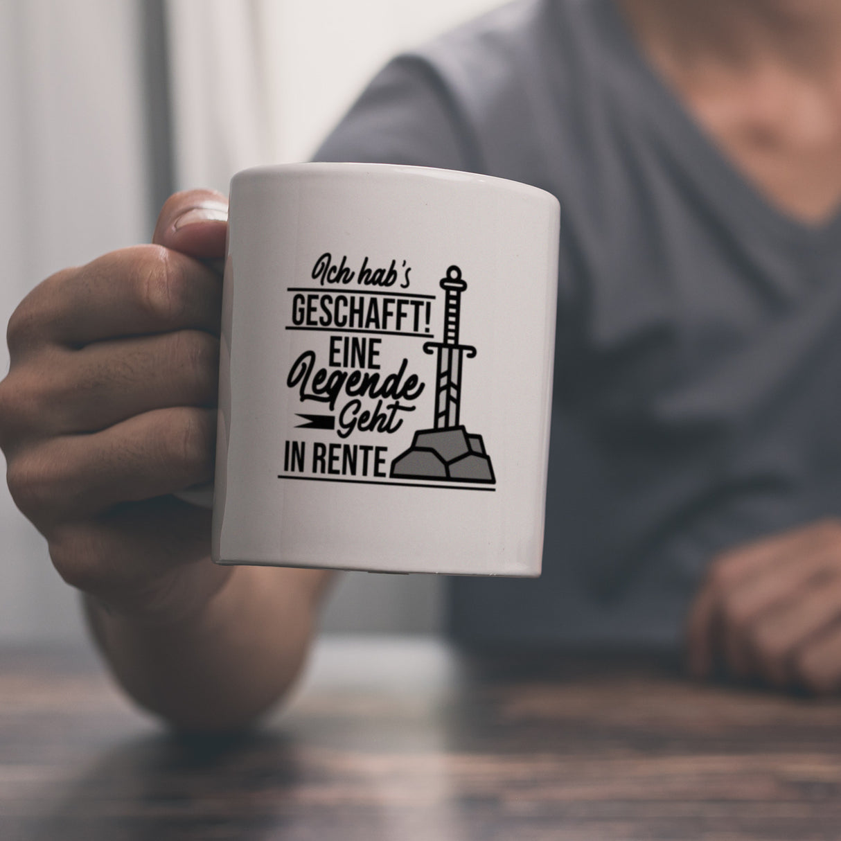 Rentner Kaffeebecher Ich habs geschafft Eine Legende geht in Rente