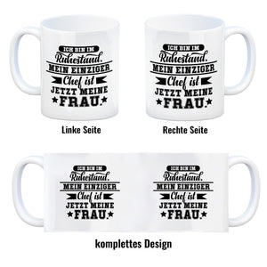 Rente Kaffeebecher eine lustige Tasse für den Kaffee am Morgen