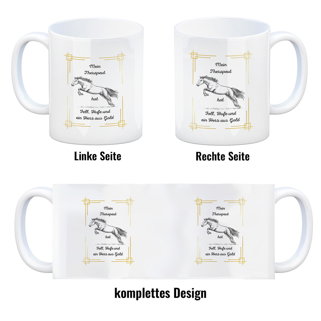 Pferd Kaffeebecher eine bunte Tasse für Tierliebhaber