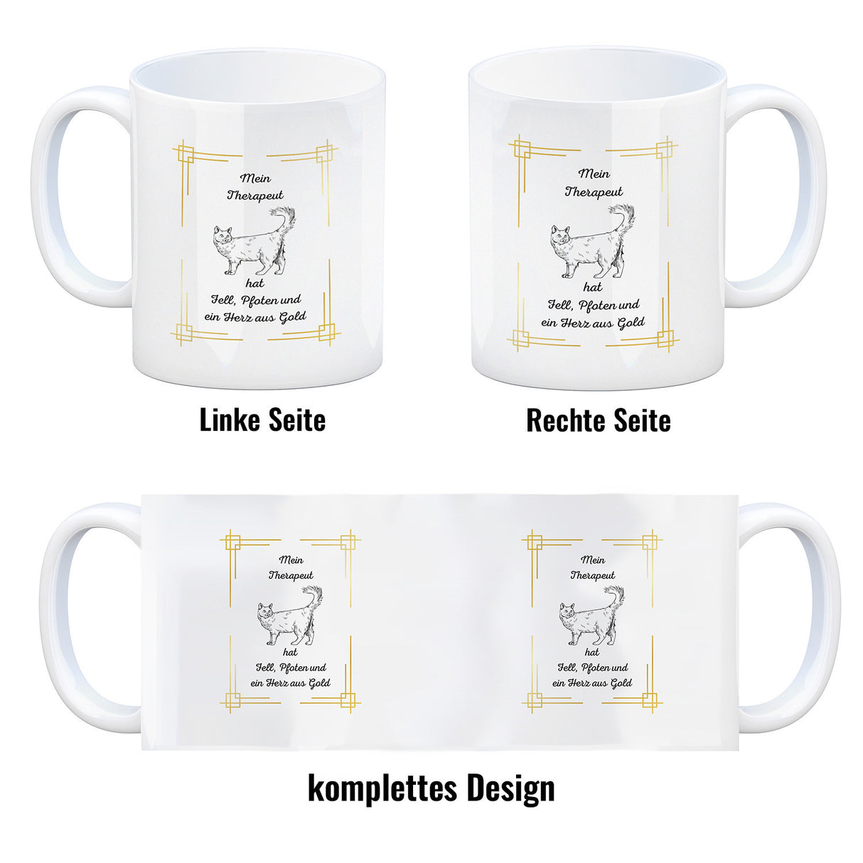 Katze Kaffeebecher eine bunte Tasse für Tierliebhaber
