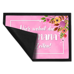Hier wohnt die Beste Mama aller Zeiten Fußmatte zum Muttertag