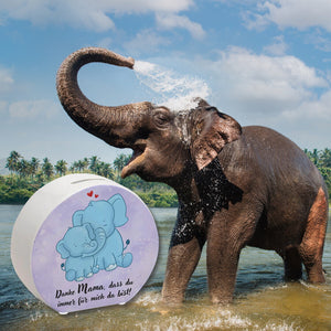 Danke Mama, dass du für mich da bist Spardose mit Elefant