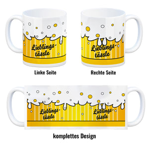 Lieblingstässle Bier Kaffeebecher schwäbisch