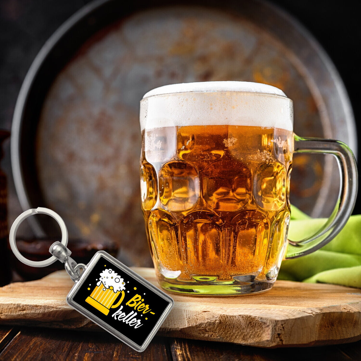 Bierkeller Bierkrug Schlüsselanhänger für Männer