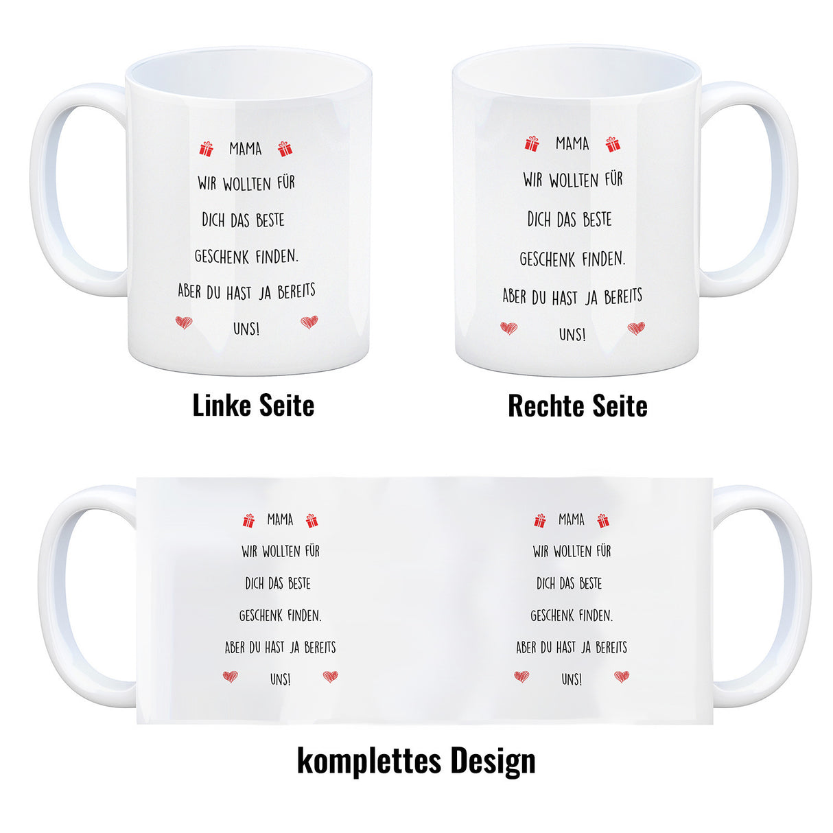 Muttertag Kaffeebecher mit lustigem Spruch