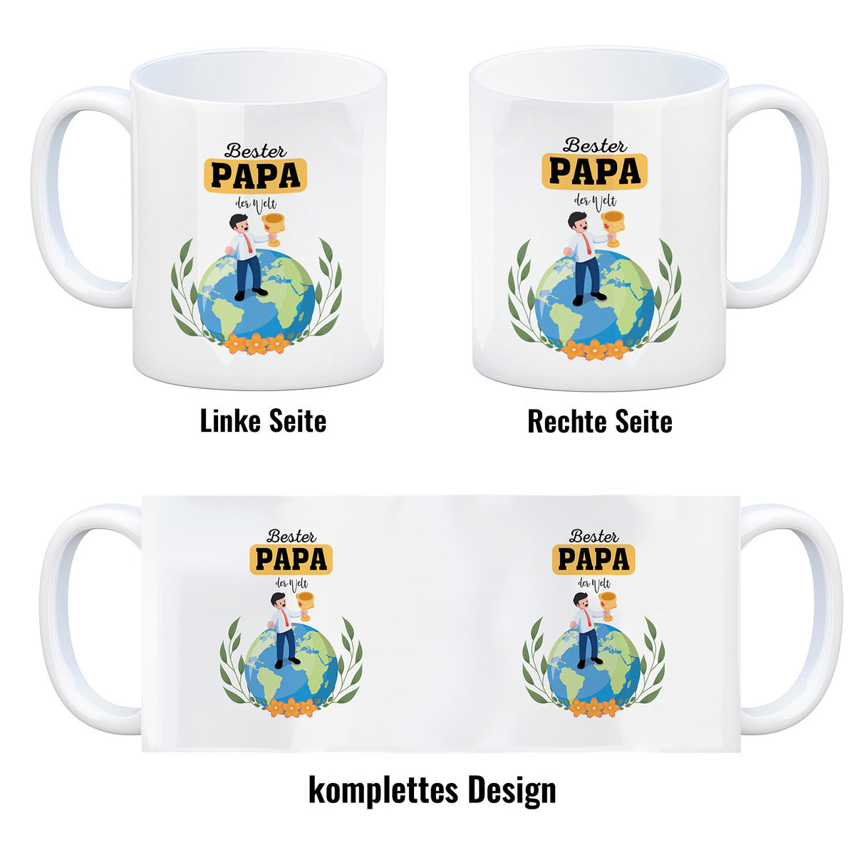 Bester Papa der Welt Kaffeebecher zum Vatertag