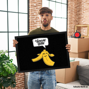 Vorsicht bitte Bananenschale Fußmatte in 35x50 cm