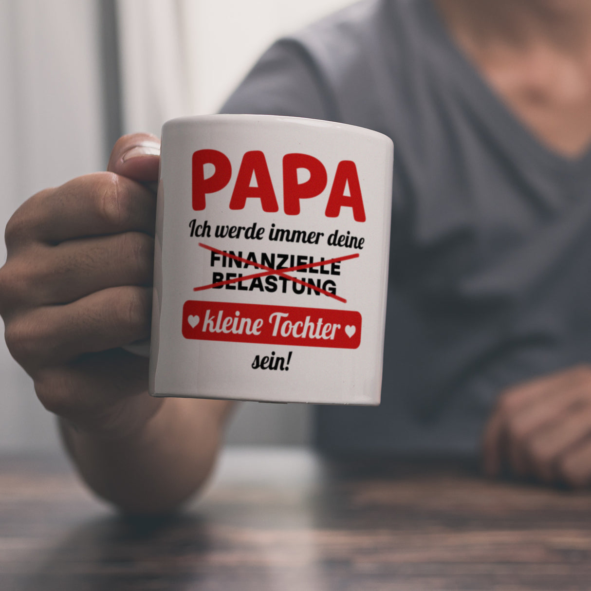 Papa, ich werde immer deine finanzielle Belastung sein Kaffeebecher
