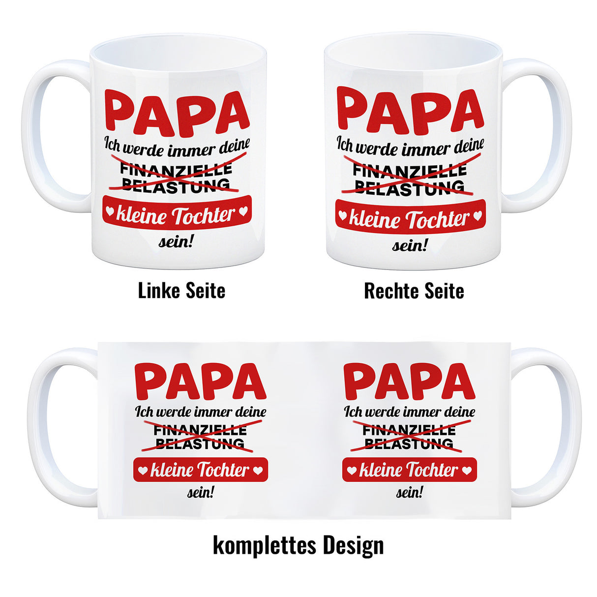 Papa, ich werde immer deine finanzielle Belastung sein Kaffeebecher