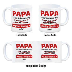 Papa, ich werde immer deine finanzielle Belastung sein Kaffeebecher