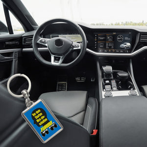 Vor dem Start Hirn einschalten Auto Schlüsselanhänger