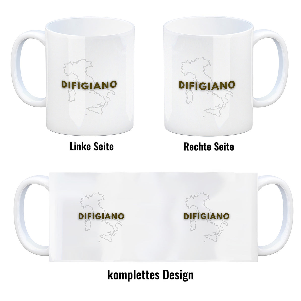 Difigiano Di-Fig-I-A-No Dialekt Kaffeebecher