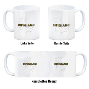 Difigiano Di-Fig-I-A-No Dialekt Kaffeebecher
