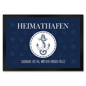 Heimathafen Zuhause ist da wo der Anker fällt Fußmatte