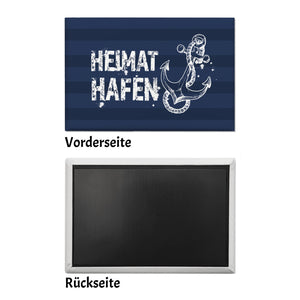 Heimathafen Anker Souvenir Souvenir Magnet in dunkelblau
