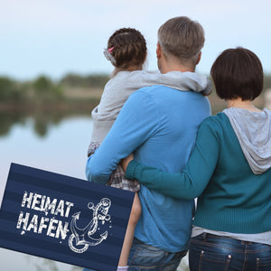 Heimathafen Anker Souvenir Souvenir Magnet in dunkelblau