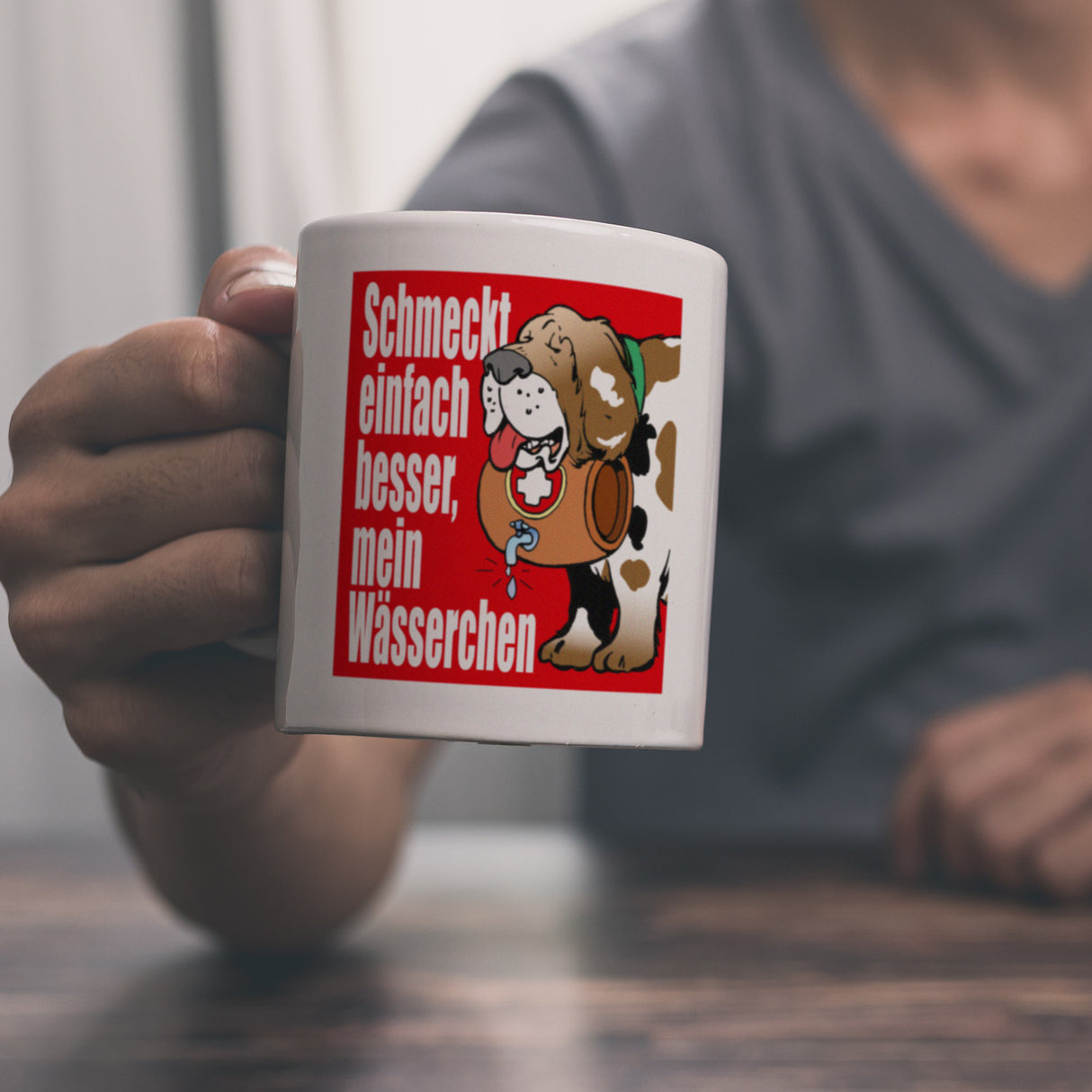 Schmeckt einfach besser mein Wässerchen Kaffeebecher