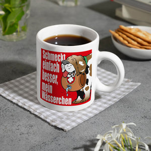 Schmeckt einfach besser mein Wässerchen Kaffeebecher