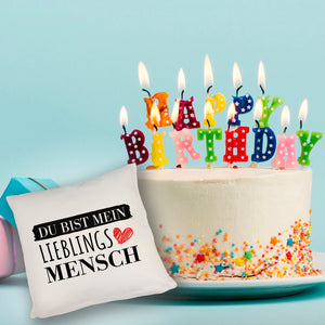 Liebe Kissen mit Spruch - Du bist mein Lieblingsmensch