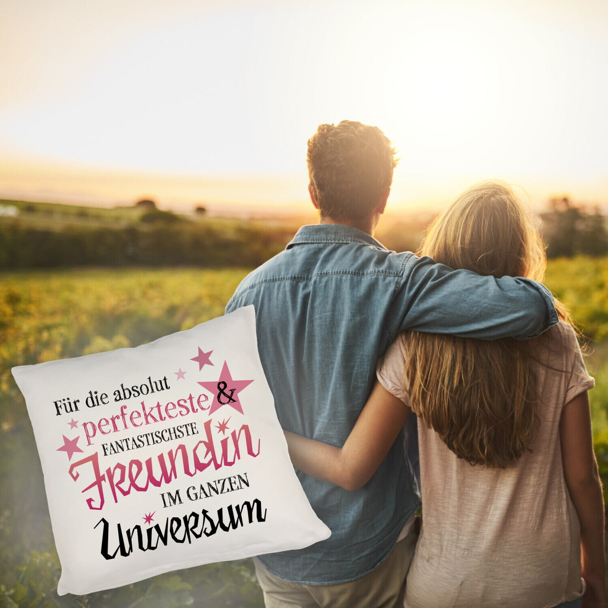 Freundschaft Kissen mit Spruch - Für die perfekteste & fantastischste Freundin