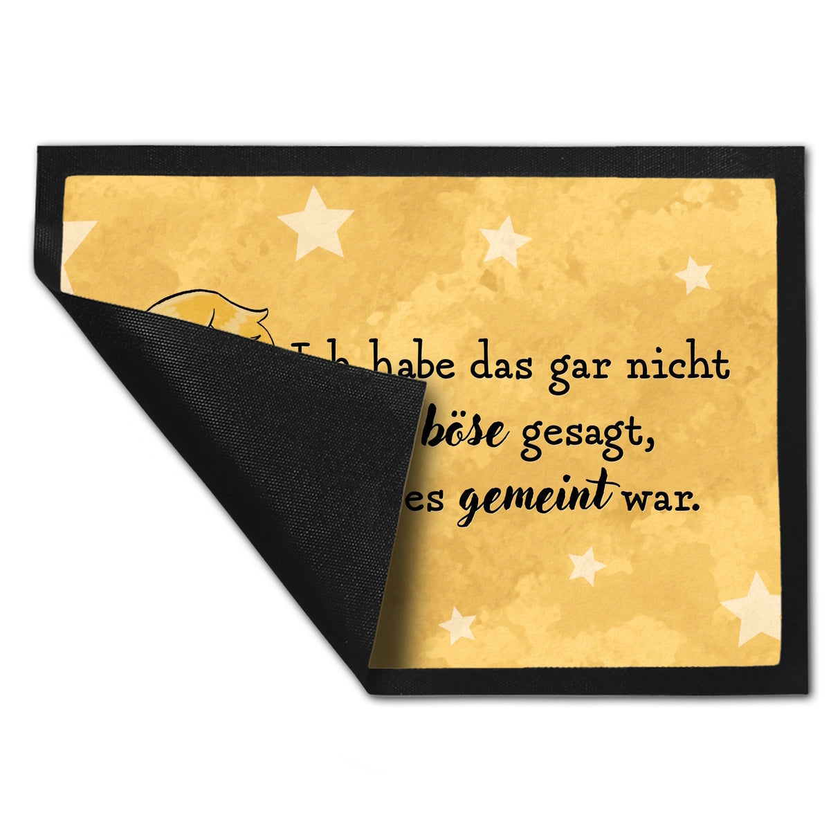 Engel Fußmatte in 35x50 cm mit Spruch - Nicht so böse gesagt, wie gemeint