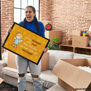 Engel Fußmatte in 35x50 cm mit Spruch - Verwirre mich nicht mit Tatsachen in meiner Meinung