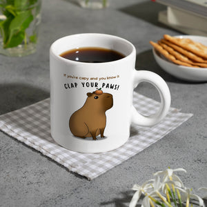 If you´re capy and you know it clap your paws Capybara Kaffeebecher