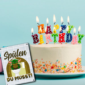 Spülen du musst Metallschild in 15x20 cm für dein Badezimmer