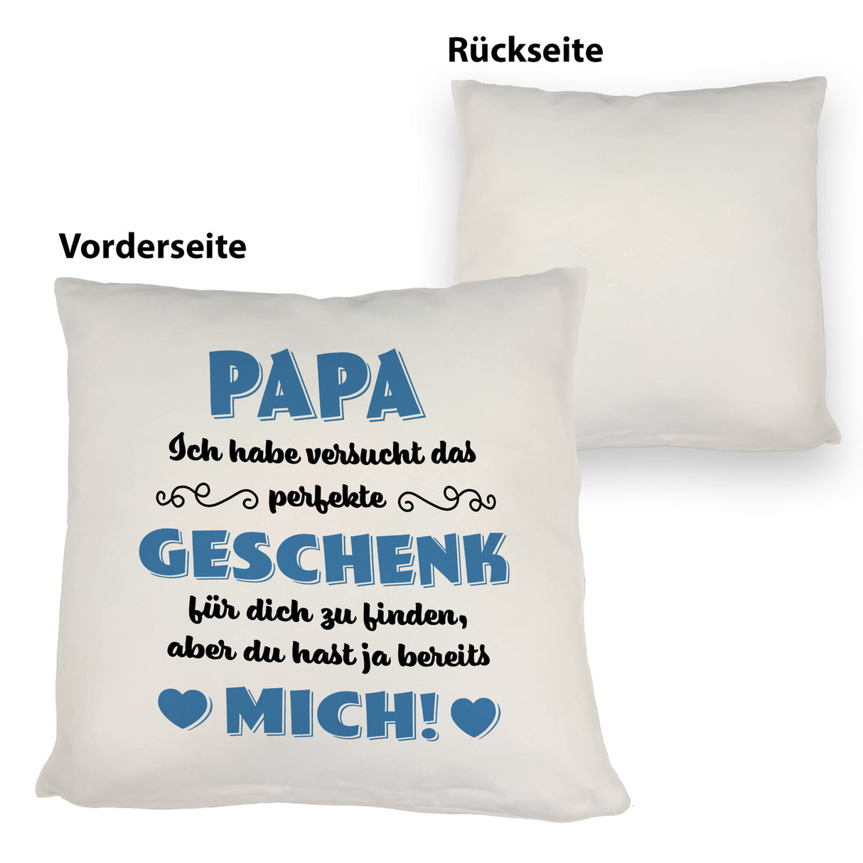 Kissen mit Spruch Papa ich habe versucht das beste Geschenk zu finden