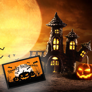 Spooky Halloween Kürbis Fledermaus Fußmatte in 35x50 cm