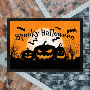 Spooky Halloween Kürbis Fledermaus Fußmatte in 35x50 cm