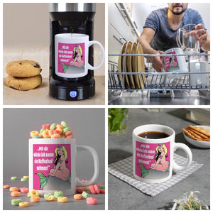 Kaffeebad mit Meerjungfrau Kaffeebecher in pink