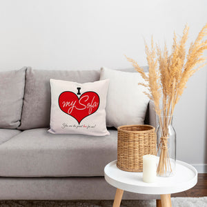 I love my Sofa Kissen zum Thema Faulenzer und Couchpotato