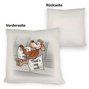 That's my seat! Hunde Kissen mit Comichund
