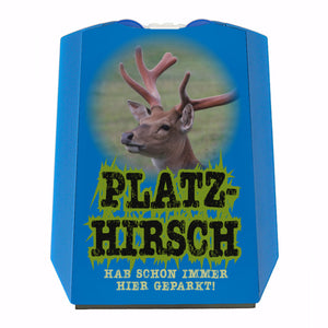 Platzhirsch Parkscheibe mit Hirsch Motiv