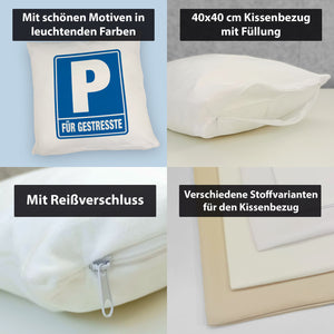 Parkplatz für Gestresste Kissen
