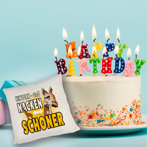 Giraffen Kissen mit Spruch Hintern- und Nackenschoner