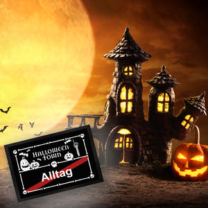 Halloween Town Fußmatte in 35x50 cm mit Straßenschild-Motiv