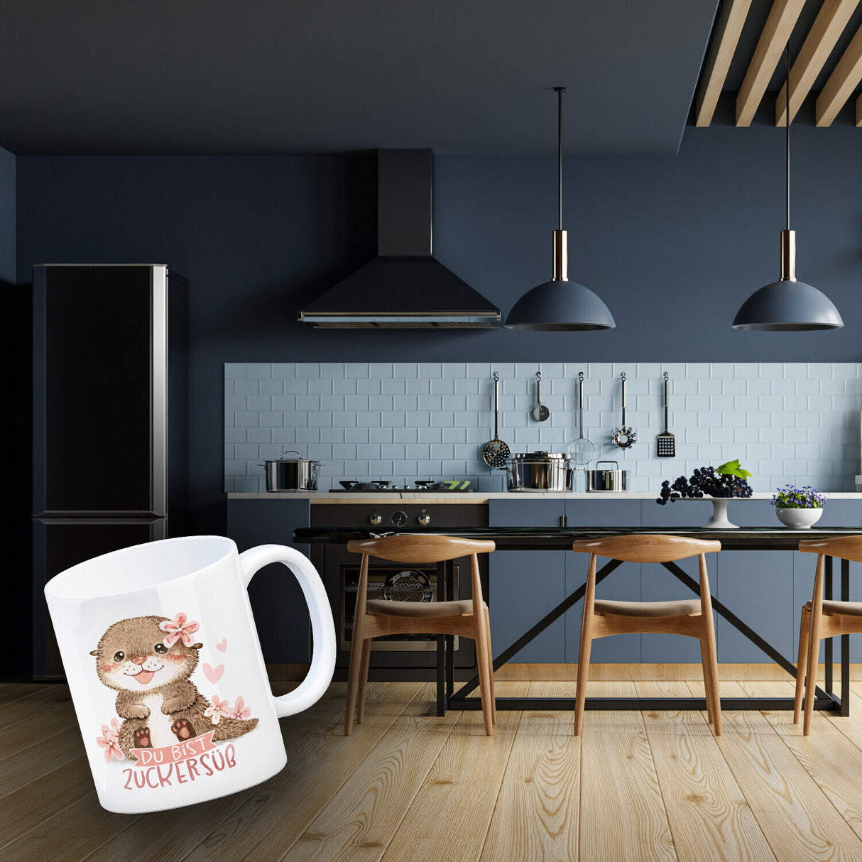 Otter Baby Kaffeebecher mit Spruch Du bist zuckersüß