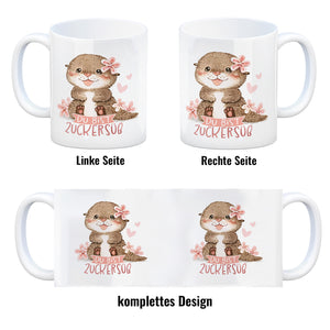 Otter Baby Kaffeebecher mit Spruch Du bist zuckersüß