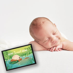 Schlafender Otter Fußmatte in 35x50 cm mit Spruch Home Sweet Home