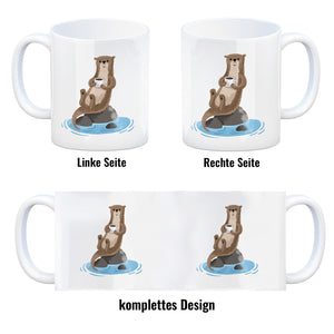 Otter Kaffeebecher mit niedlichem Fischotter