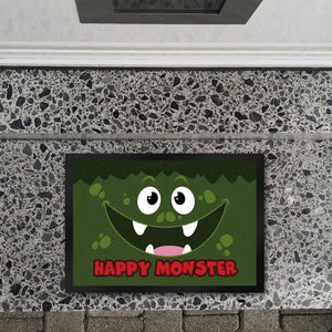 Happy Monster Fußmatte in 35x50 cm mit verrücktem Gesicht
