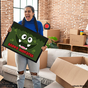 Happy Monster Fußmatte in 35x50 cm mit verrücktem Gesicht
