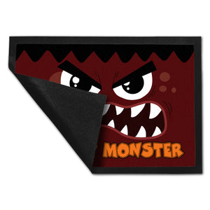 Grumpy Monster Fußmatte in 35x50 cm mit gruseligem Gesicht