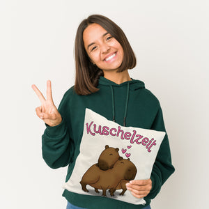 Kuschelzeit Kissen mit niedlichem Capybarapärchen